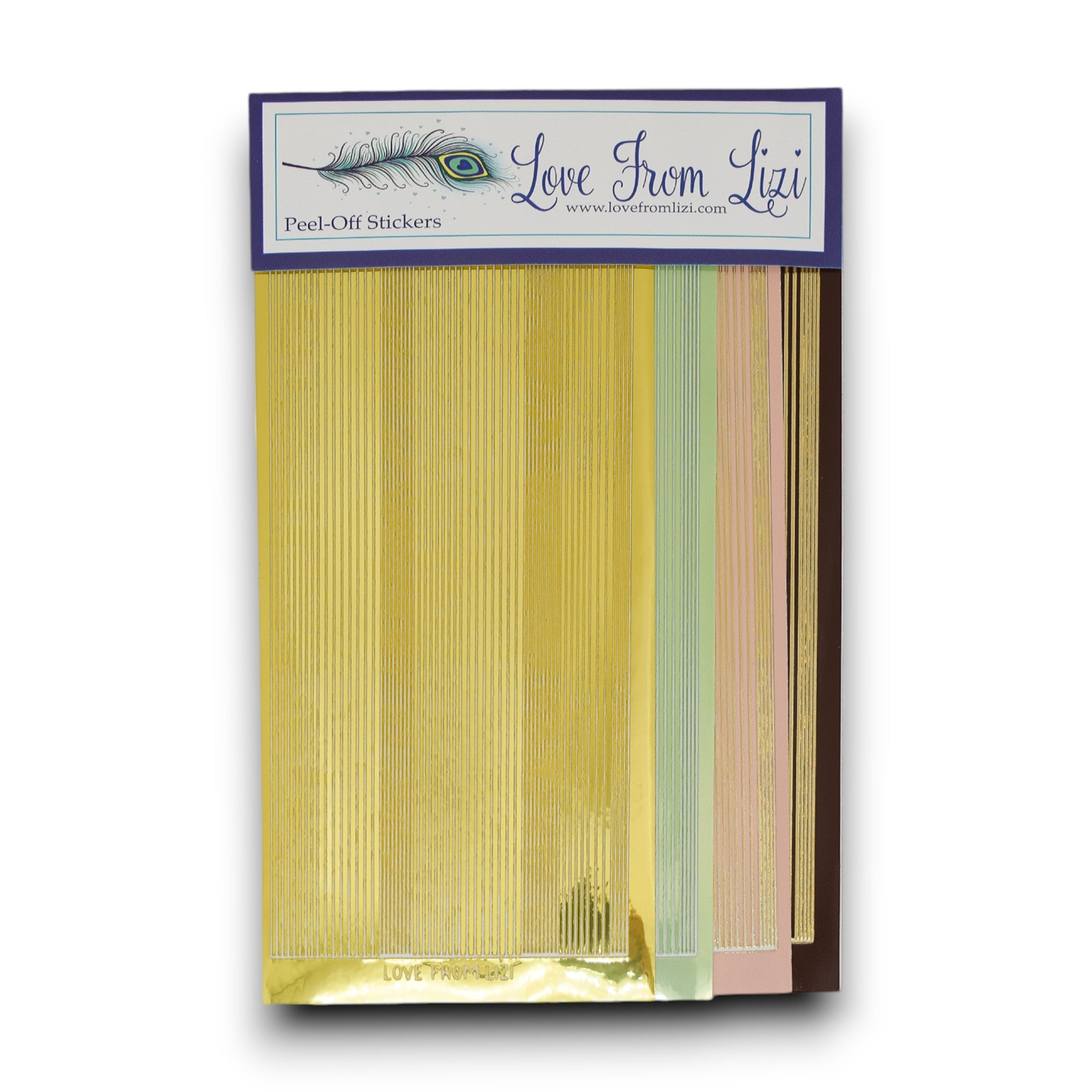 To The Moon And Back - Pin Stripe Peel-Off 4 Pack